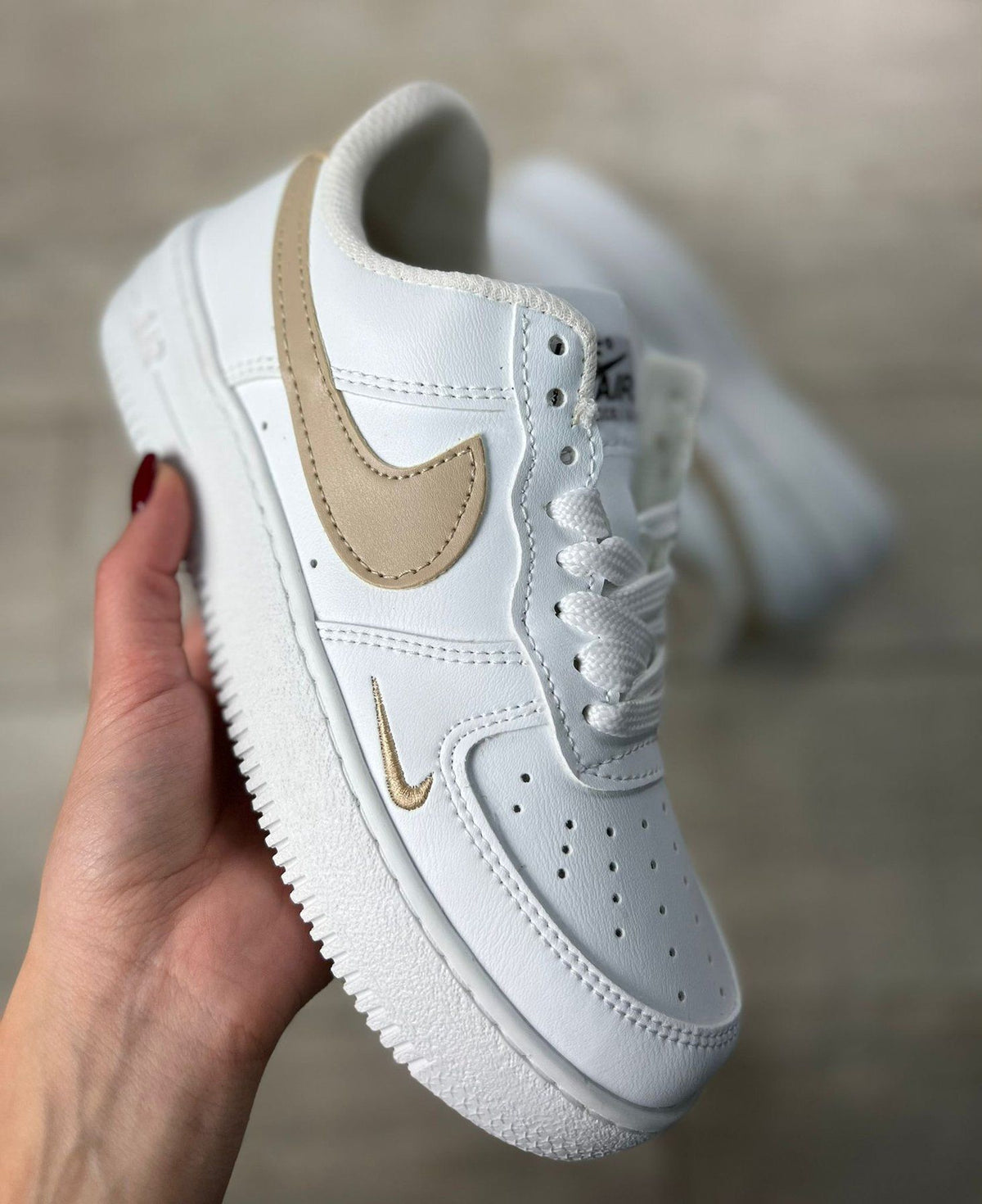 Zapatillas Air Force Blancas-Beis