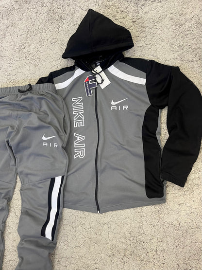 *NIKE AIR GRIS/NEGRO