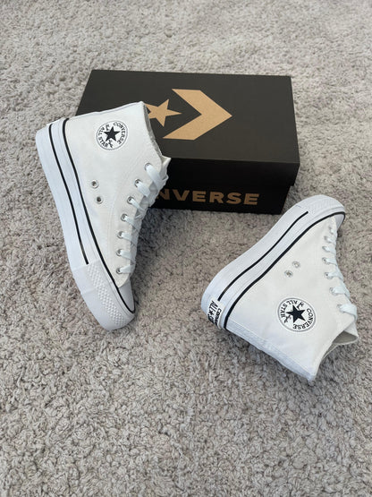 Converse alta blanca