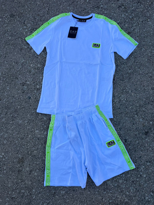 Chandal Armani blanco y verde